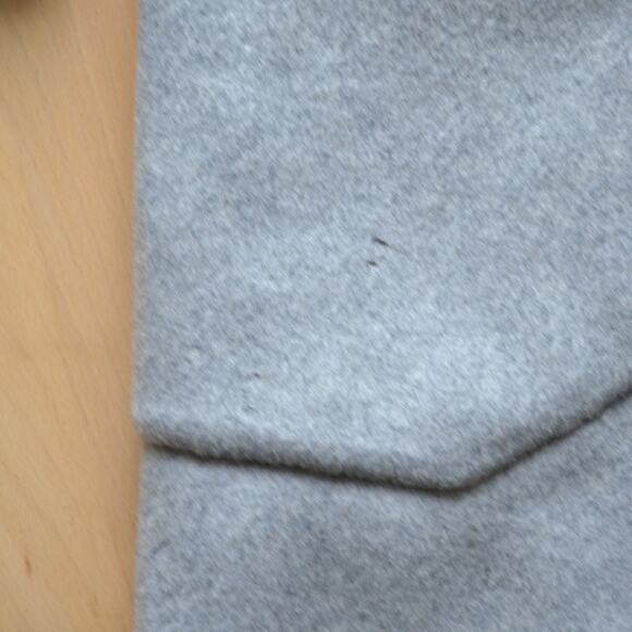 Pret Pour Partir Wool Coat Hoodie Button Closure Size 38 Grey - Picture 5 of 6